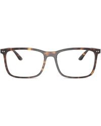 Giorgio Armani - Rectangle Glasses - Lyst
