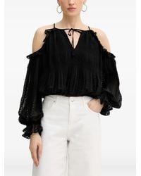Guess - Blouse À Découpes Sur Les Épaules - Lyst