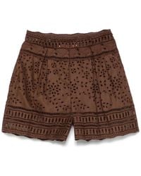 Ermanno Scervino - Shorts mit Lochstickerei - Lyst