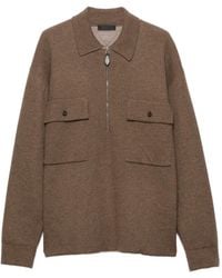 Prada - Cashmere Polo Shirt - Lyst