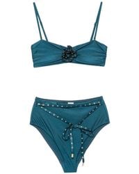 Zimmermann - Indra Studded Flower Bikini Set - Lyst