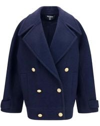 Balmain - Double-Breasted Wool Coat - Lyst