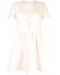 Valentino Garavani - Broderie Anglaise Dress - Lyst