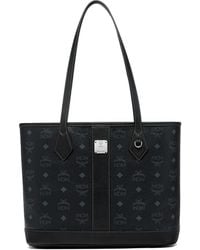MCM - Small Logo-Print Tote Bag - Lyst