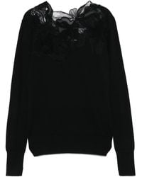 Ermanno Scervino - Pullover mit Blumenspitze - Lyst