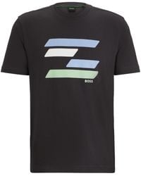 BOSS - Camiseta con estampado texturizado - Lyst