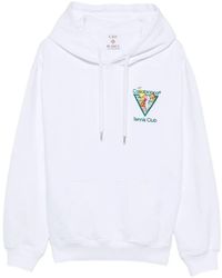 CASABLANCA - Hoodie À Logo Brodé - Lyst