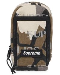 Supreme - Camo-Print Logo-Patch Belt Bag - Lyst