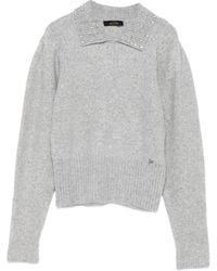 Twinset - Embellished-Collar Sweater - Lyst