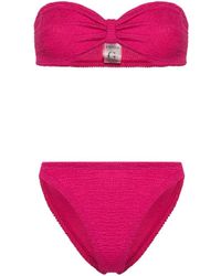 Hunza G - Geraffter Jean Bikini - Lyst