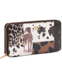Bimba Y Lola - Large Chocolate Patchwork Zippered Wallet - Lyst