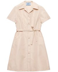 Prada - Robe Chemise En Faille - Lyst