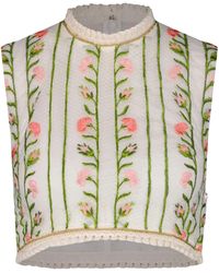 Giambattista Valli - フローラル クロップドトップ - Lyst