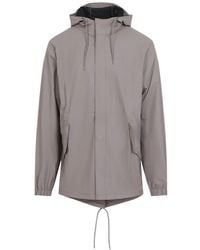 Rains - Drawstring-Hood Fishtail Jacket - Lyst