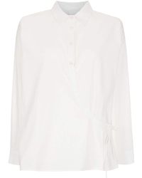 UMA | Raquel Davidowicz - Wrap-design Long-sleeve Shirt - Lyst
