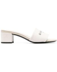 Givenchy - 55mm Logo-print Mules - Lyst