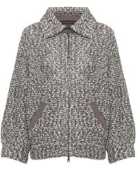 D.exterior - Zip-Up Cardigan - Lyst