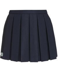 Sporty & Rich - X Lacoste Pleated Mini Skirt - Lyst
