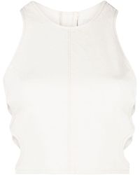 Chloé - Cut-out Sleeveless Cropped Top - Lyst