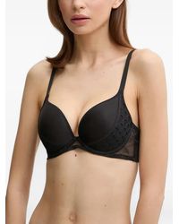 Chantelle - Lace-Trim Push-Up Bra - Lyst