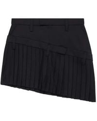 Torishéju - Minijupe Plissée À Design Asymétrique - Lyst