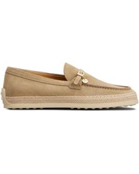 Tod's - Mocasines con logo grabado - Lyst