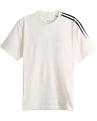 Y-3 - Stripe-Detail T-Shirt - Lyst