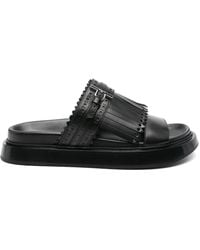 McQueen - Leather Sandals - Lyst
