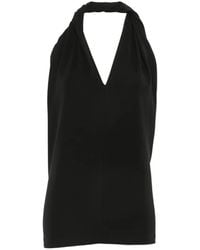 TOTEME - Twisted Halterneck Top - Lyst