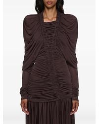 Christopher Esber - Orion Ruched Long-Sleeve Maxi Evening Dress - Lyst