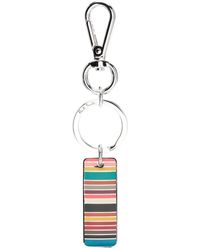 Paul Smith - Schlüsselanhänger Mit Signature-Streifen - Lyst