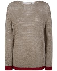 Comme des Garçons - Trui Met Contrasterende Afwerking - Lyst