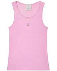 Givenchy - 4G-Plaque Ribbed-Knit Tank Top - Lyst