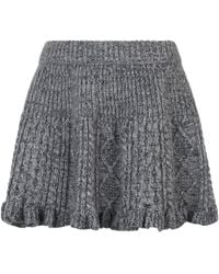 RED Valentino - Ruffled Midi Skirt - Lyst