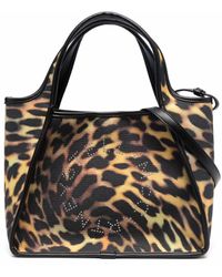 Stella McCartney - Shopper mit Leoparden-Print - Lyst