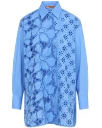 Ermanno Scervino - Chemise À Dentelle Fleurie Brodée - Lyst