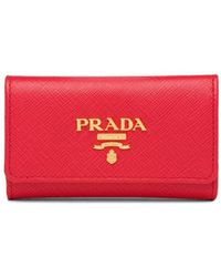 Prada - Porte-clés en cuir Saffiano - Lyst