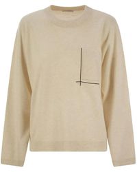 Brunello Cucinelli - Pocket Crew-Neck Sweater - Lyst