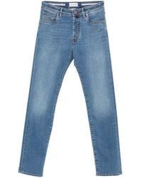 Jacob Cohen - Bard Contrast-Stitching Slim-Fit Jeans - Lyst