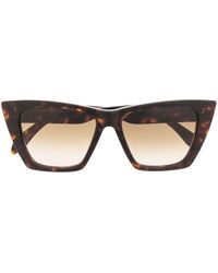 Alexander McQueen - Cat-Eye-Sonnenbrille in Schildpattoptik - Lyst