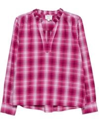 MAISON 123 - Dina Checked Cotton Shirt - Lyst