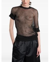 Junya Watanabe - Asymmetric Mesh T-Shirt - Lyst