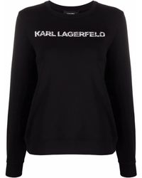 Karl Lagerfeld - Sweater Met Logoprint - Lyst