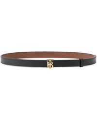 Burberry - Reversible Logo-buckle Leather Belt - Lyst