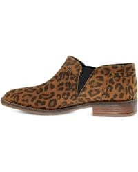 Clarks - Camzin Mix Leopard-Print Boots - Lyst
