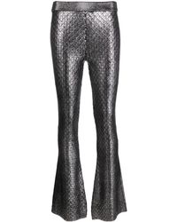 Rabanne - High Waist Flared Trousers - Lyst