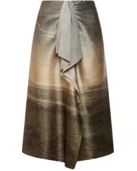 Pierre Louis Mascia - Ruffle-Detail Midi Skirt - Lyst