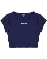 Sporty & Rich - T-Shirt Con Logo - Lyst
