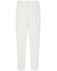 Eleventy - Pleated-Detail Tailored Trousers - Lyst