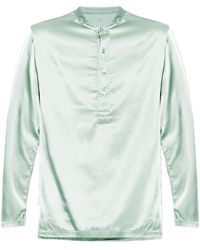 Tom Ford - Langärmeliges Pyjama-Oberteil aus Satin - Lyst